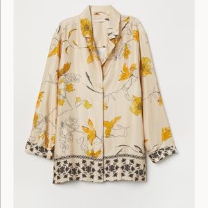 HM Floral Button Down Blouse